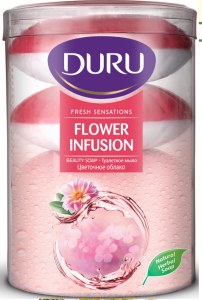 Мыло DURU Fresh Sensations Цветочное облако, 4*110 гр.