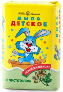 Мыло детское Невская косметика с чистотелом, 90 гр.