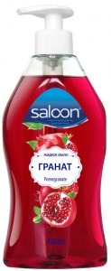 Мыло жидкое Saloon Гранат с дозатором, 400 мл.