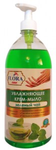 Мыло жидкое Flora Care Зеленый чай, 1л.